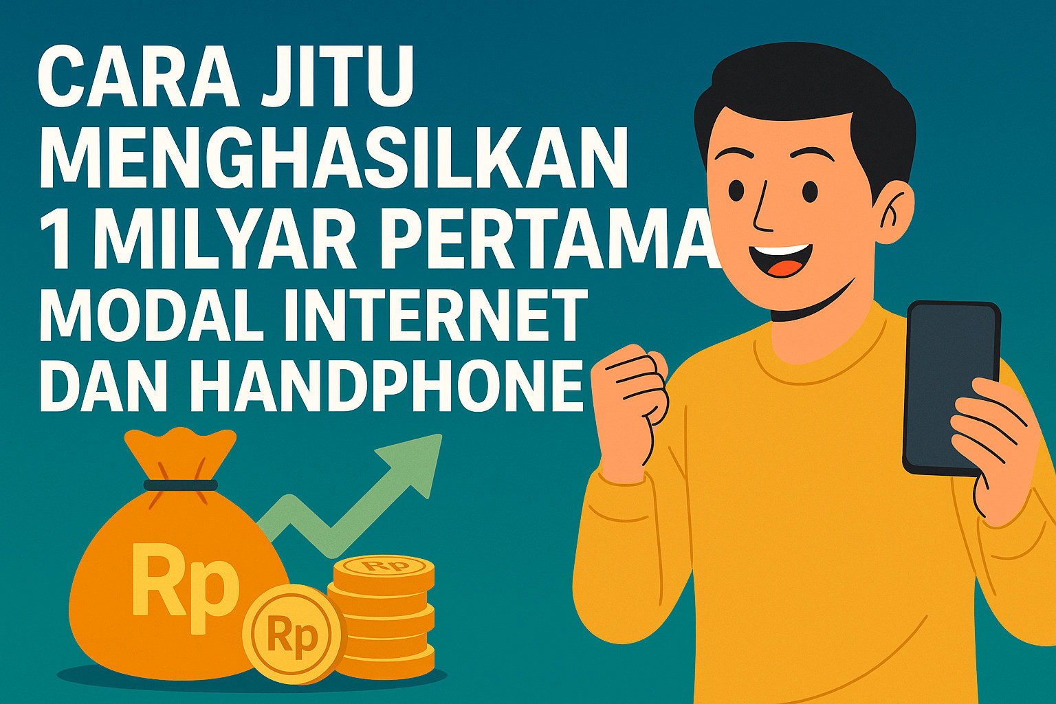 Cara Jitu Menghasilkan 1 Milyar Pertama Modal Internet dan Handphone