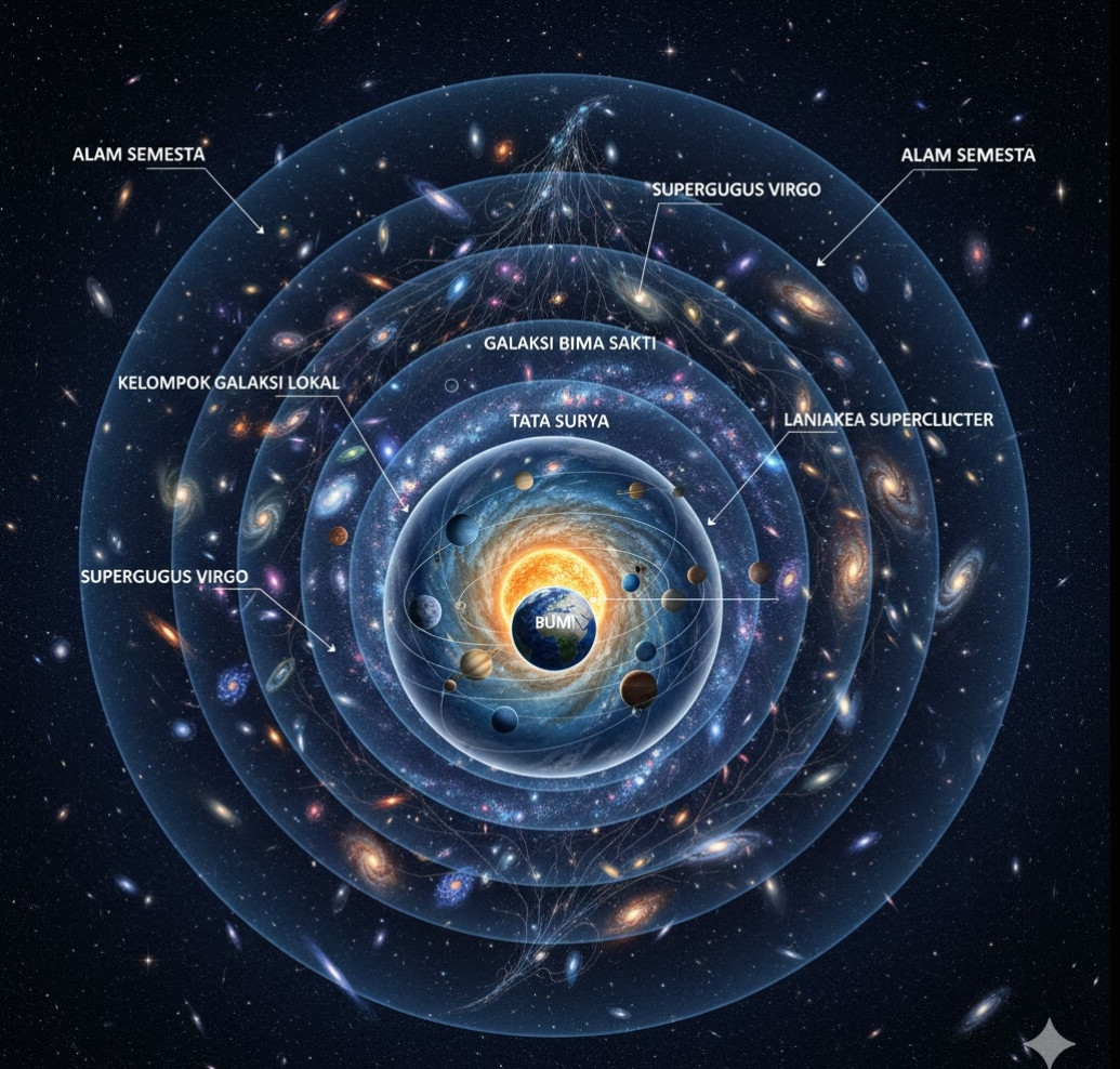 Dari Debu ke Galaksi: Saat Manusia Menyadari Dirinya Bagian dari Makrokosmos Ilahi