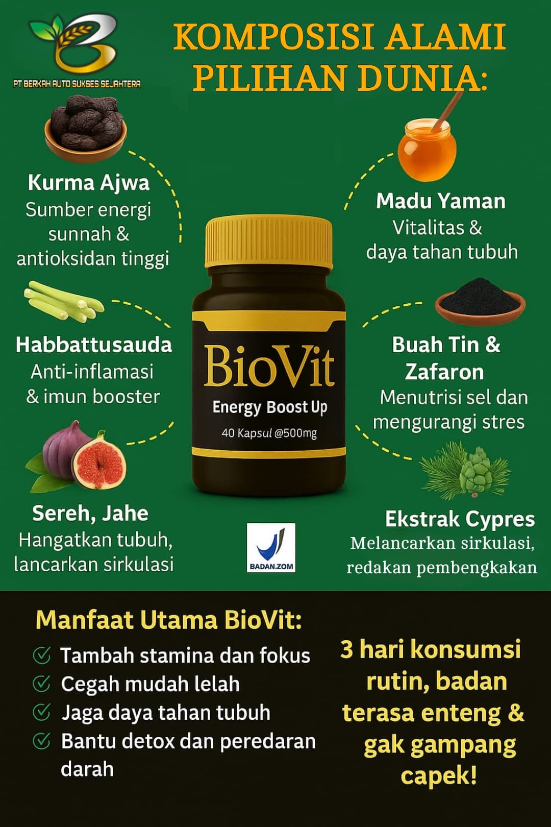 Dulu Capek Kerja, Sekarang Cuan dari Stamina — Rahasia BioVit & Jari Sakti BeritaLangit