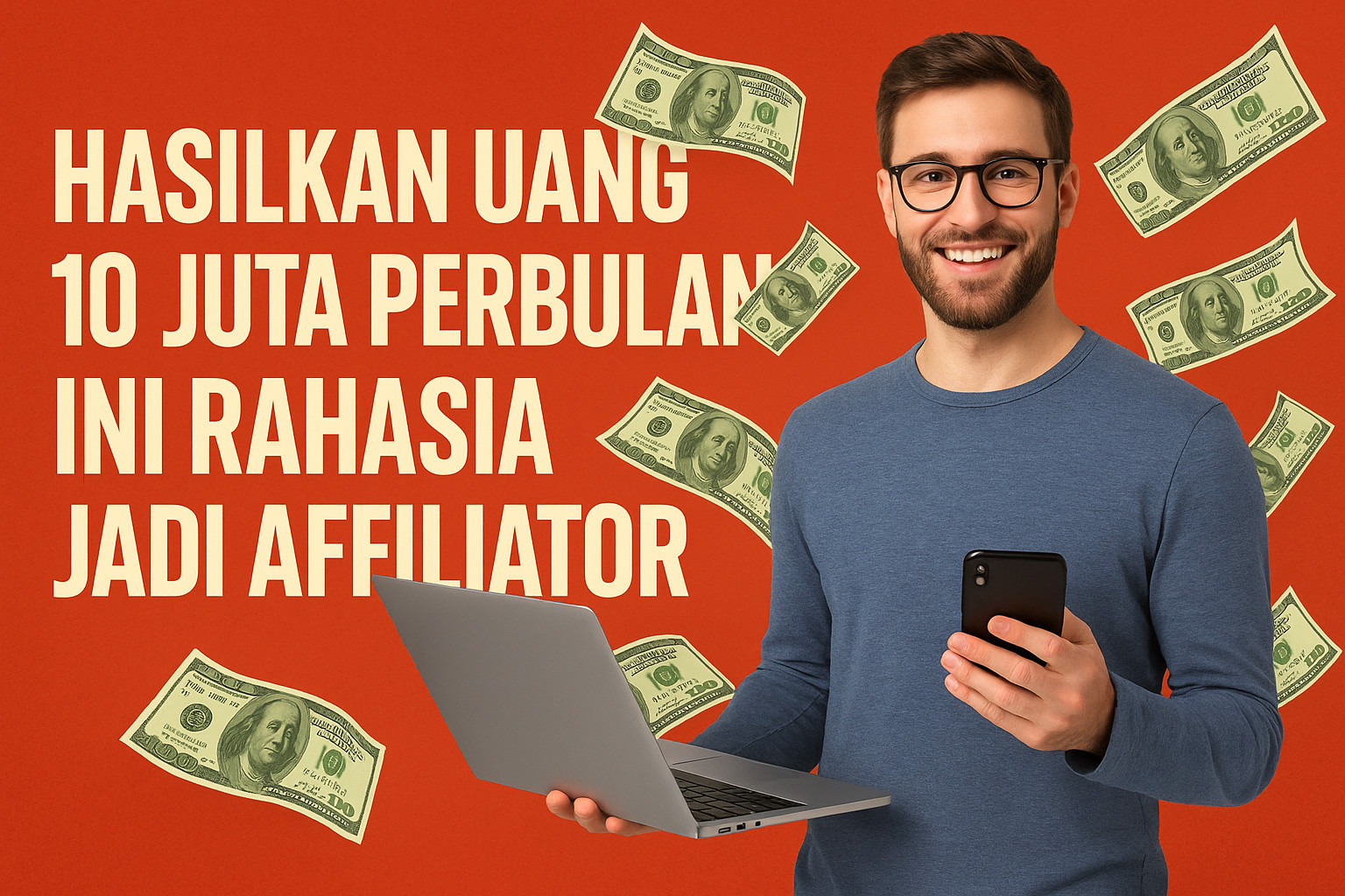 Hasilkan Uang 10 Juta Perbulan: Ini Rahasia Jadi Affiliator