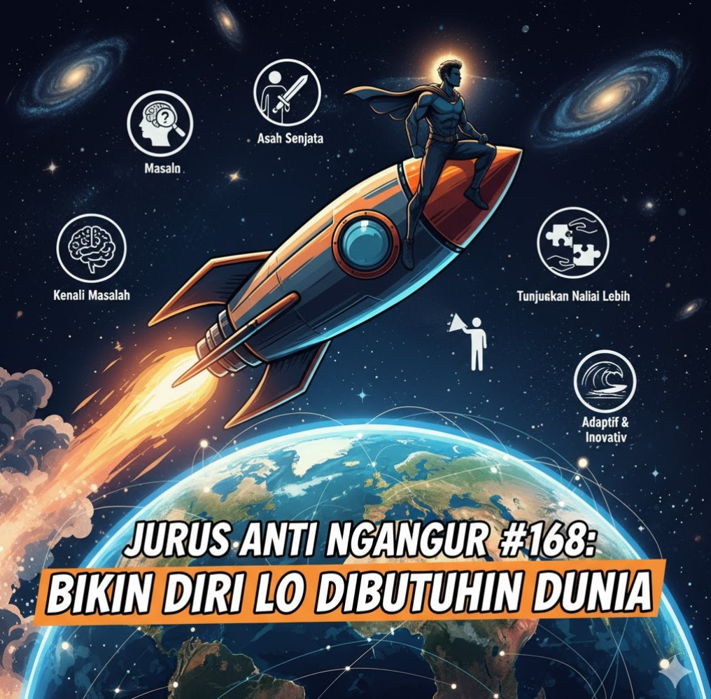 🚀 Jurus Anti Nganggur #168: Bikin Diri Lo Dibutuhin Dunia