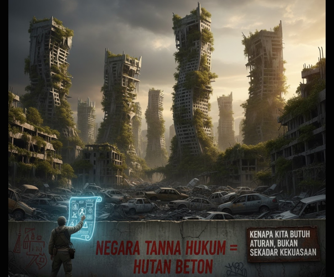 Negara Tanpa Hukum = Hutan Beton: Kenapa Kita Butuh Aturan, Bukan Sekadar Kekuasaan
