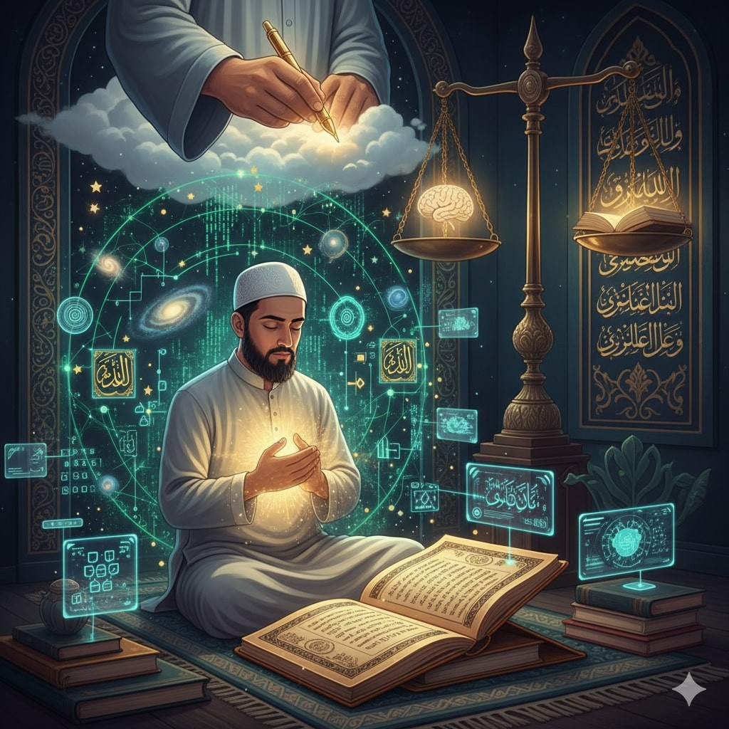 Takdir, Data, dan Lauh Mahfuzh: Ketika Ilmu Allah Menjadi Blueprint Alam Semesta