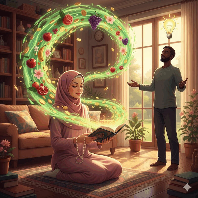 AMALAN ISTRI, Hari 6 : Istri Tidak Bekerja Tapi Jadi Sumber Rezeki: Kok Bisa ?