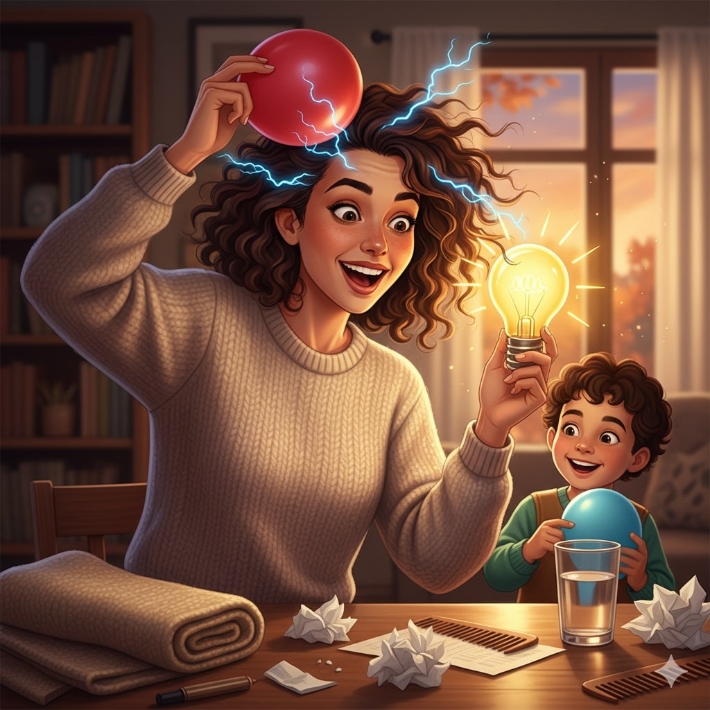 Bikin Petir Mini di Rumah? Ternyata Semudah Ngosok Balon — Ini Rahasianya!