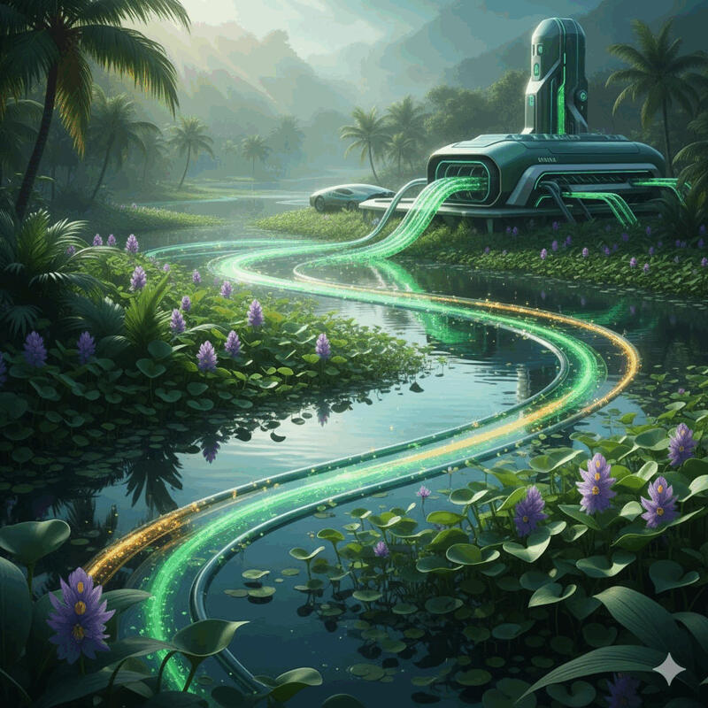 Biofuel dari Danau: Eceng Gondok yang Bisa Disulap Jadi Energi Cair untuk Transportasi Masa Depan