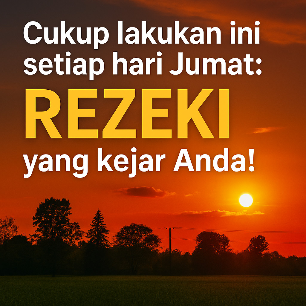 Cukup Lakukan Ini Setiap Hari Jumat: Rezeki yang Mengejar Anda!