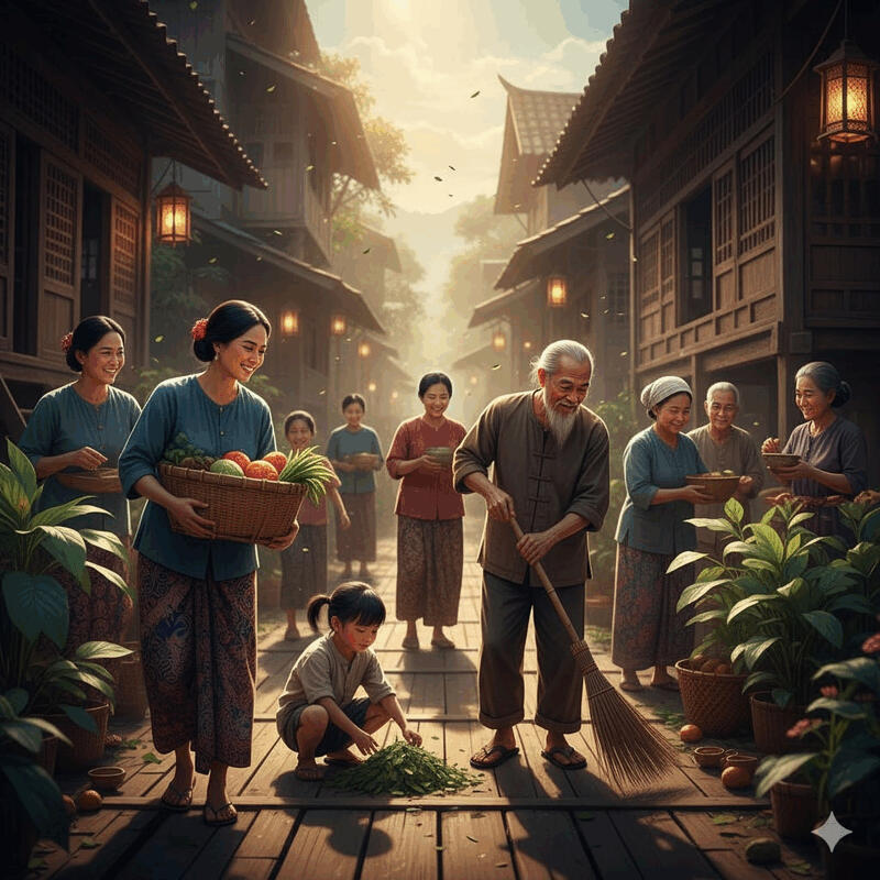 Kitab Tiga Karakter & Budaya Gotong Royong Indonesia: Dua Tradisi yang Mengajarkan Hal Sama Sejak 700 Tahun Lalu]