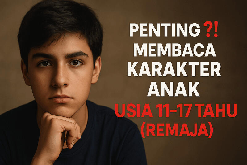 PENTING ⁉️ MEMBACA KARAKTER USIA 11–17 TAHUN (REMAJA)