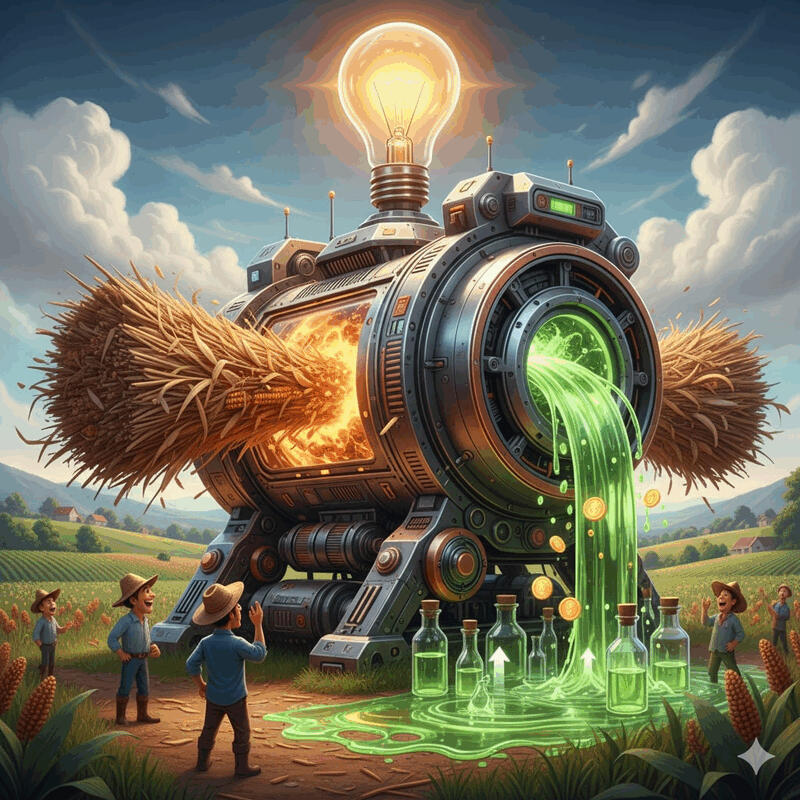 Potensi Bio-Oil dari Limbah Pertanian: Transformasi Jerami Menjadi Energi Cair Bernilai Tinggi