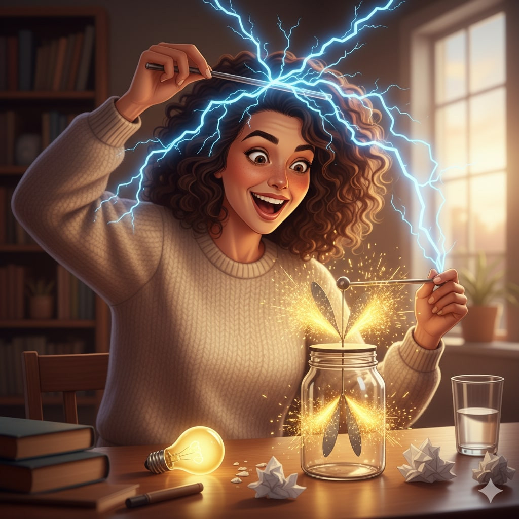 Rahasia Elektroskop: Cara Menangkap dan Meledakkan Muatan Jadi ‘Petir Mini’!