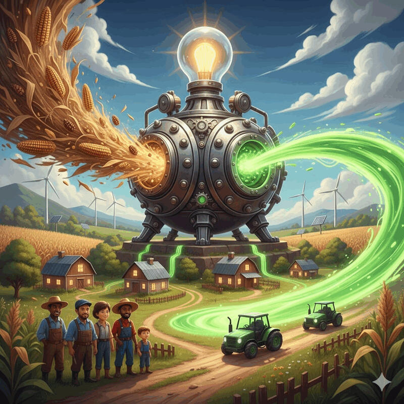 Revolusi Biofuel Desa: Cara Jerami & Tongkol Jagung Disulap Jadi Bahan Bakar Ramah Lingkungan