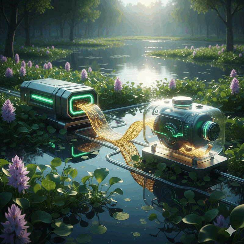 Solar dari Tanaman Air: Eceng Gondok yang Diam-Diam Bisa Menyalakan Mesin Tanpa Setetespun Minyak Bumi