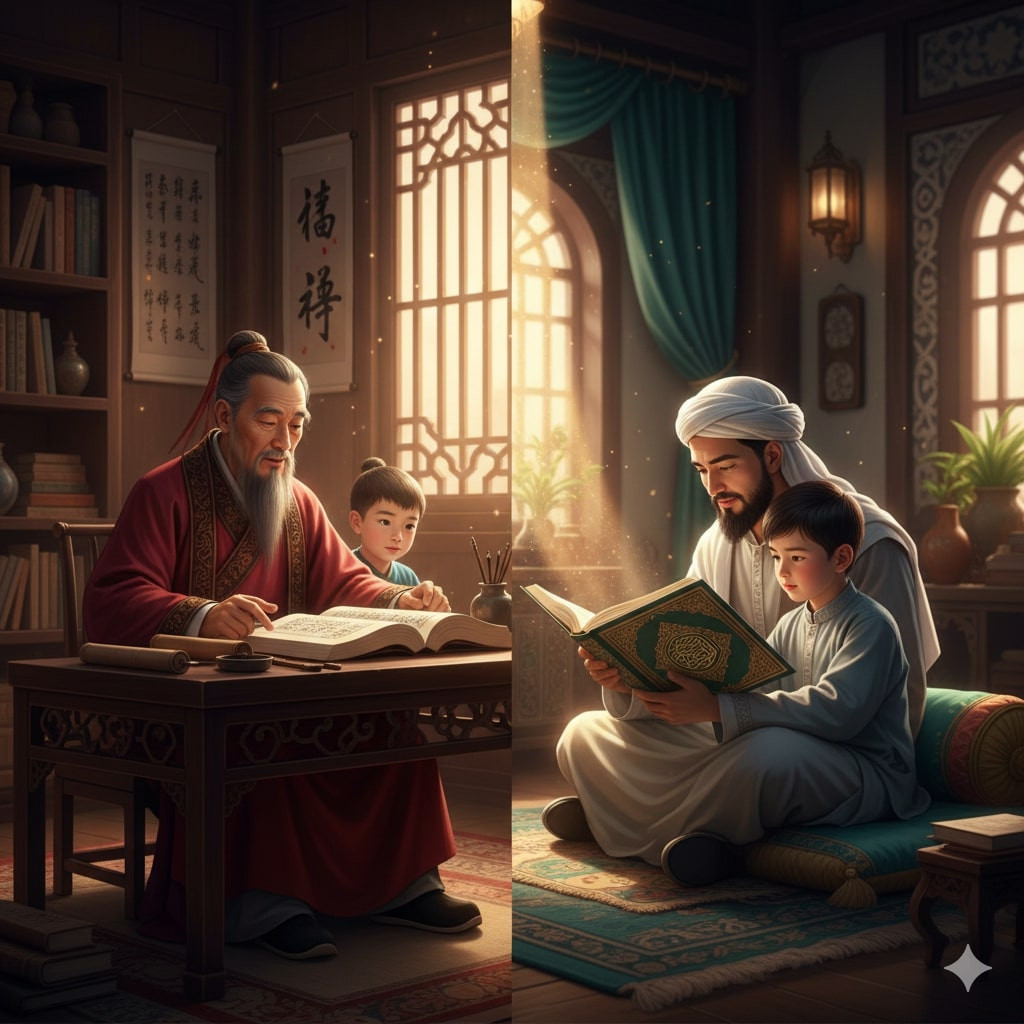 Ternyata Nilai Kitab Tiga Karakter Sama dengan Ajaran Islam: Kenapa Cina Sudah Mengajarkannya Sejak Balita?