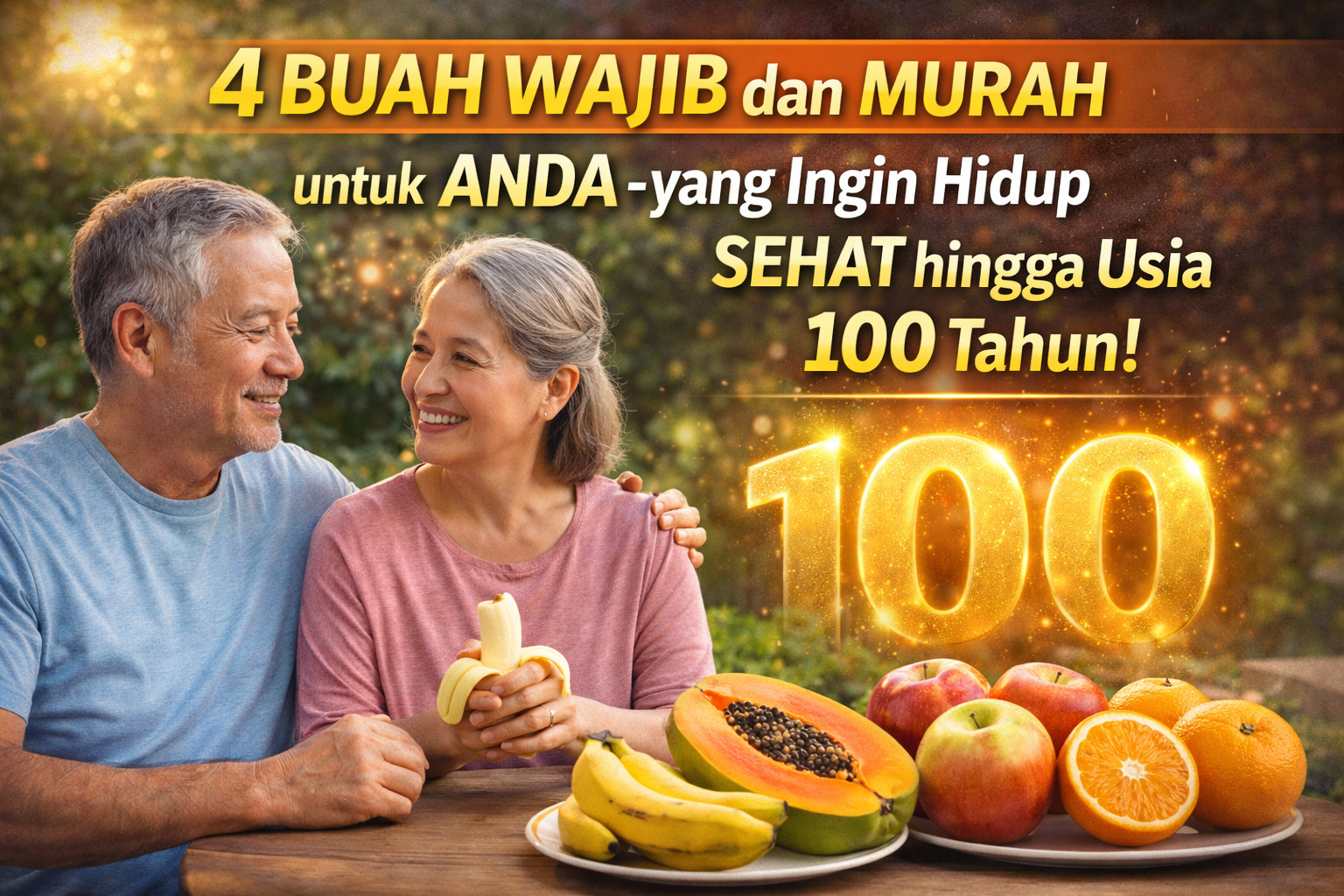 4 Buah Wajib dan Murah untuk Anda yang Ingin Hidup Sehat hingga Usia 100 Tahun