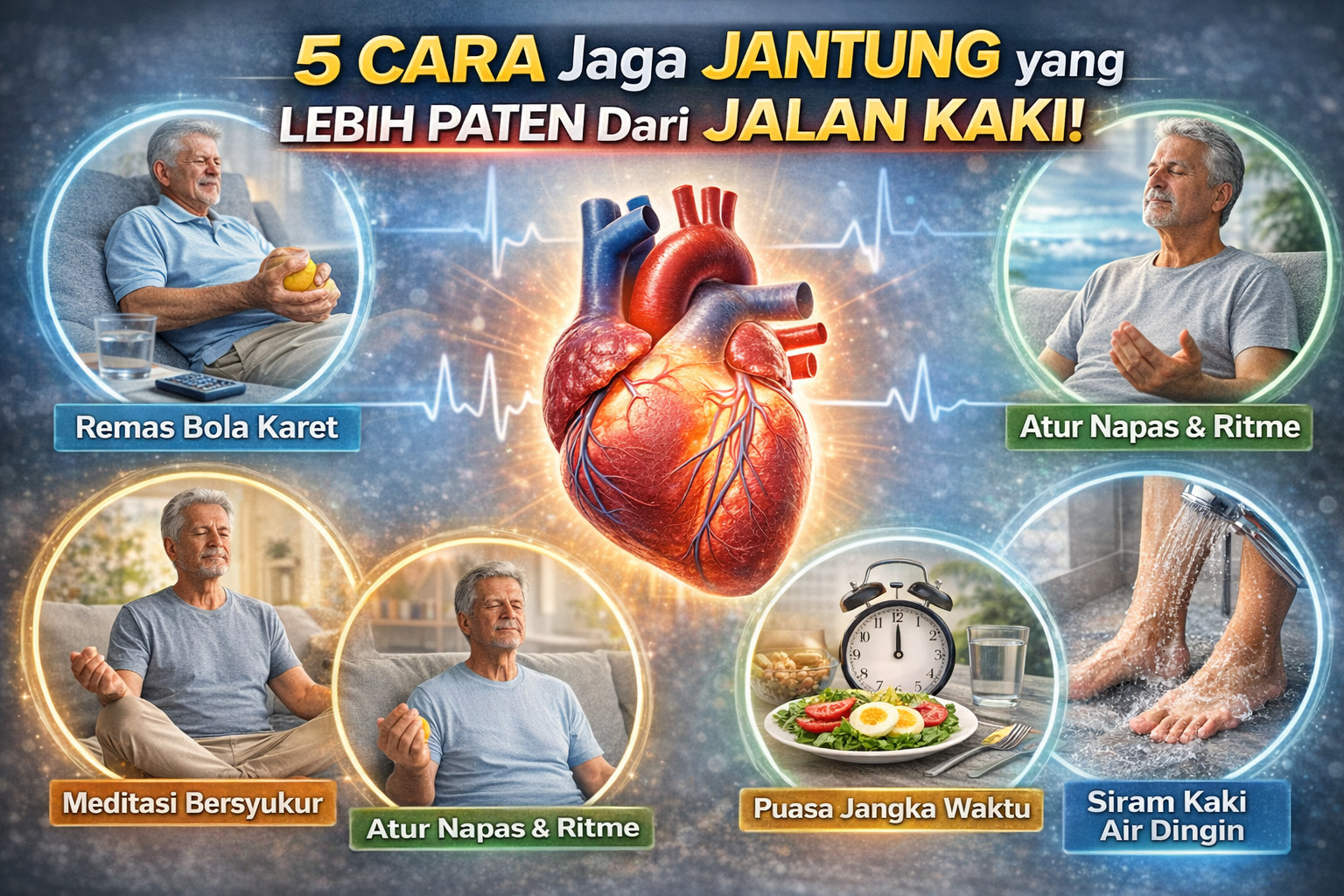 BACAAN WAJIB❗️5 CARA JAGA JANTUNG YANG LEBIH PATEN DARI JALAN KAKI