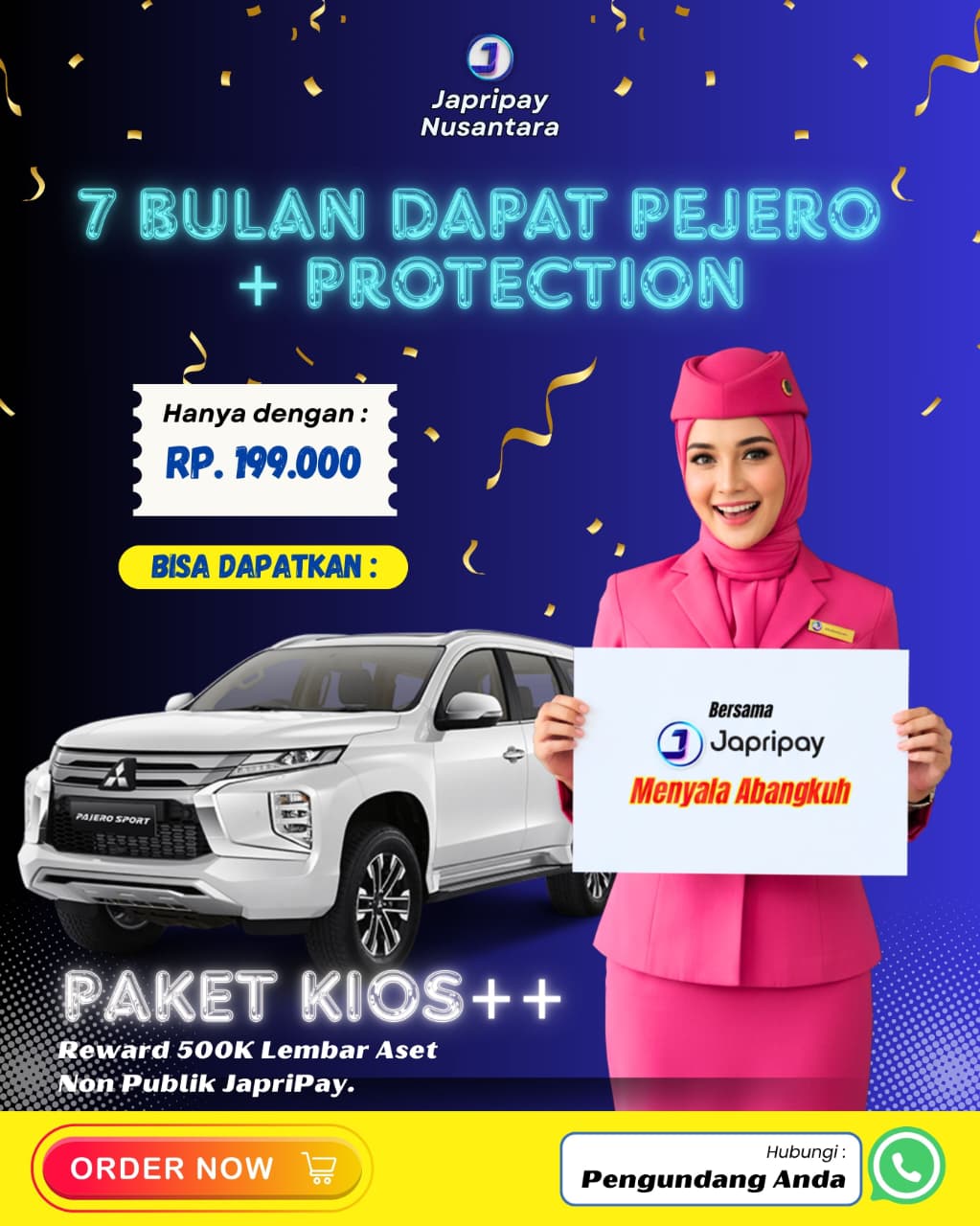 Cuma Rp199.000, Dapat Lisensi, Asuransi, dan Peluang Pajero? Paket Kios++ Japripay Bikin Heboh!